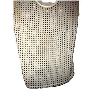 Michael Kors white and gold studded Top/Blouse
